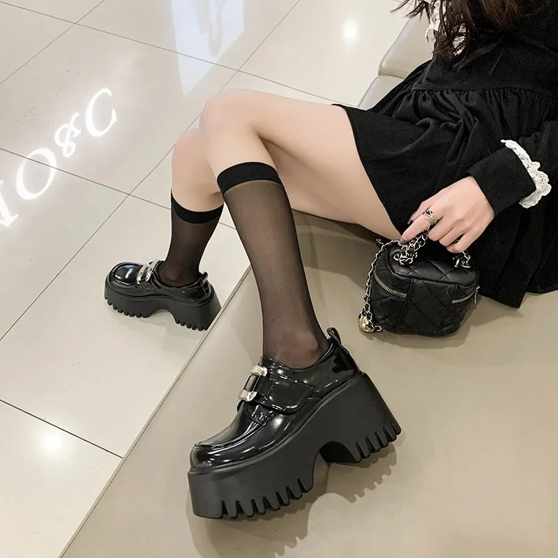 여성용 하이 플랫폼 웨지 캐주얼 신발, 8cm 힐, 방 - Leather Sneaker Care Kit 리뷰 및 가격