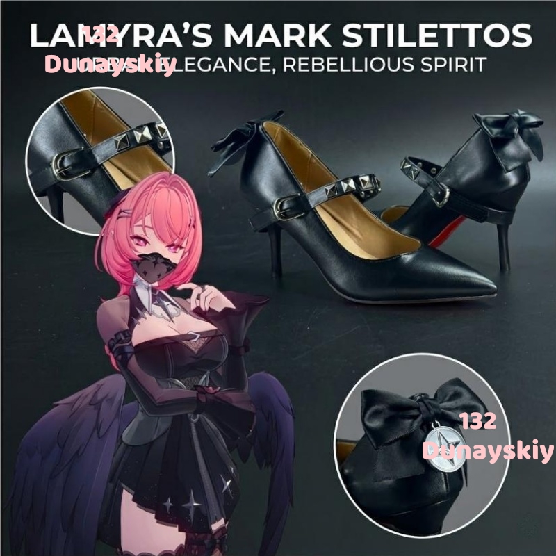 블랙 보우 스터드 레드 솔 하이힐 8.5cm Zenle - Sneaker Zone 리뷰 및 가격