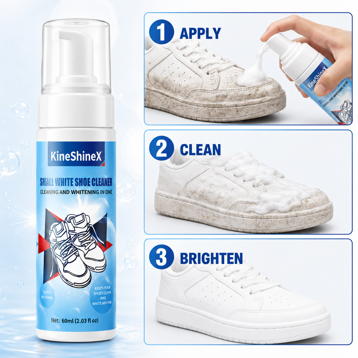 기헨 신발 클리너 키트, 물 없이 사용하는 폼 신발 클 - The Sneaker Care 리뷰 및 가격