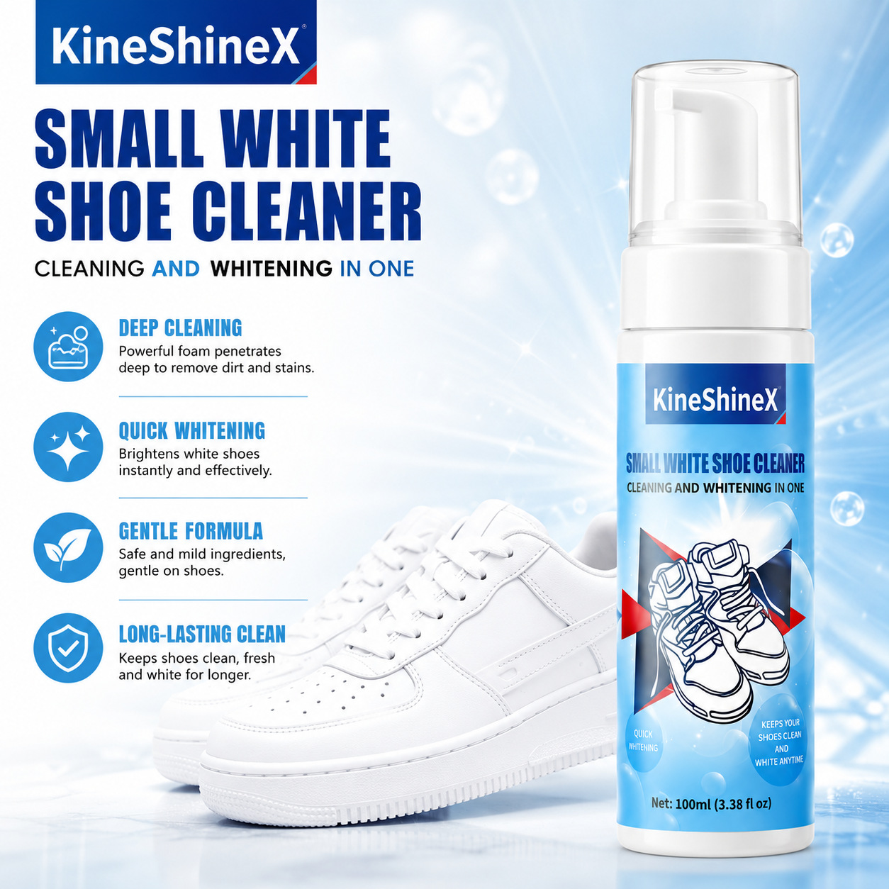 기헨 신발 클리너 키트, 물 없이 사용하는 폼 신발 클 - The Sneaker Care 리뷰 및 가격